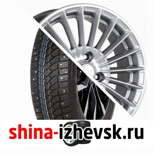 Колесо в сборе Viatti Brina Nordico (V-522) 185/65 R14 T 86 + СКАД Веритас 5.5xR14 4×98 ET35 DIA58.6 Серебристый в Ижевске